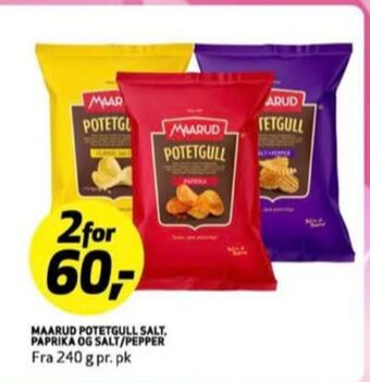 Bunnpris Maarud chips tilbud