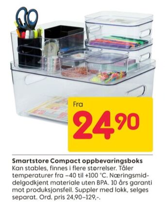 Rusta Smart store oppbevaringsboks tilbud
