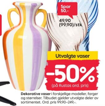 Rusta Ukjent vase tilbud