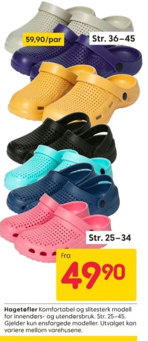 Rusta Ukjent tøfler tilbud