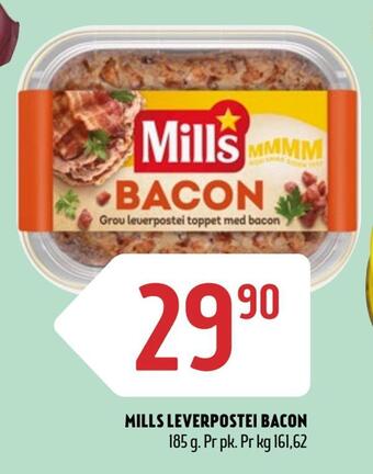 Coop Prix Mills leverpostei bacon tilbud