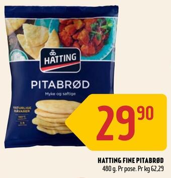 Coop Prix Hatting fine pitabrød tilbud