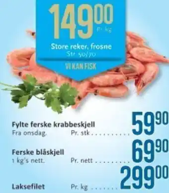 CC Mat Store reker, frosne tilbud