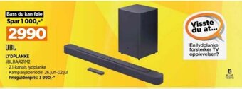 POWER JBL LYDPLANKE JBLBAR21M2 tilbud