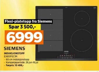 POWER SIEMENS INDUKSJONSTOPP EX651FECIM tilbud