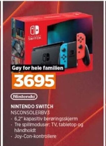 POWER NINTENDO SWITCH NSCONSOLERBV3 tilbud