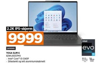 POWER Lenovo YOGA SLIM 6 82WU0037MX tilbud
