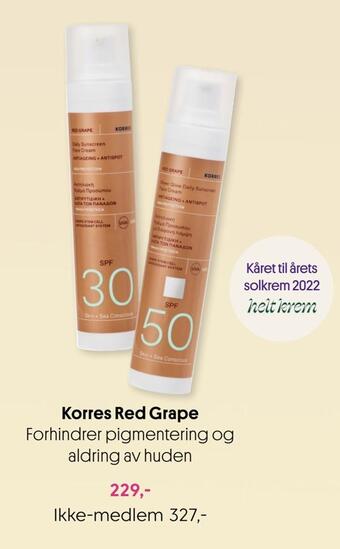 VITA Korres red grape tilbud