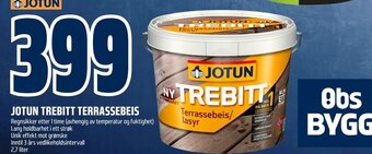 Coop Obs JOTUN TREBITT TERRASSEBEIS tilbud