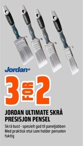 Coop Obs JORDAN ULTIMATE SKRÅ PRESISJON PENSEL tilbud