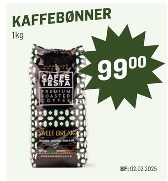 Holdbart Kaffebønner tilbud