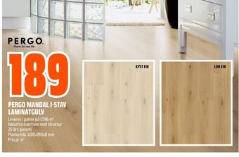 Coop Obs PERGO MANDAL 1-STAV LAMINATGULV tilbud