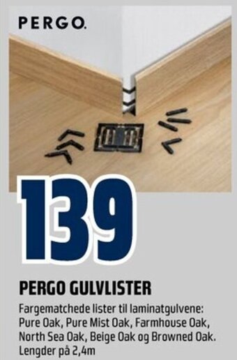 Coop Obs PERGO GULVLISTER tilbud