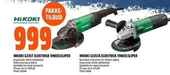 Coop Obs HIKOKI G23ST ELEKTRISK VINKELSLIPER tilbud