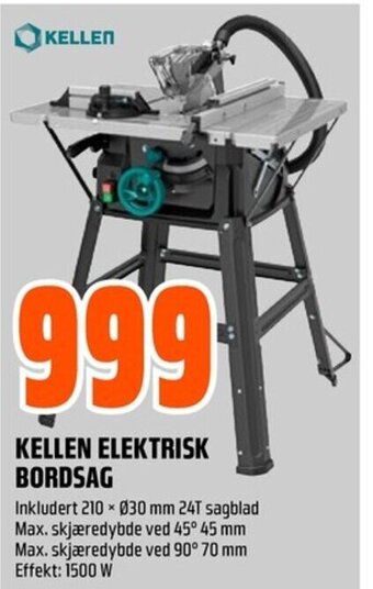 Coop Obs KELLEN ELEKTRISK BORDSAG tilbud