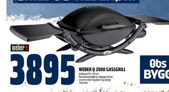Coop Obs WEBER Q 2000 GASSGRILL tilbud