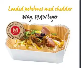 Meny Loaded potetmos med cheddar tilbud