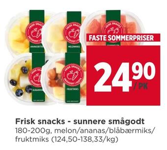Meny Frisk snacks - sunnere smågodt tilbud