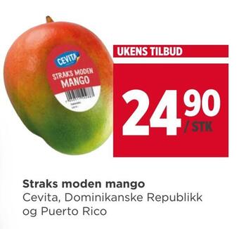 Meny Straks moden mango tilbud