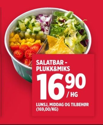Meny Ukjent salat tilbud