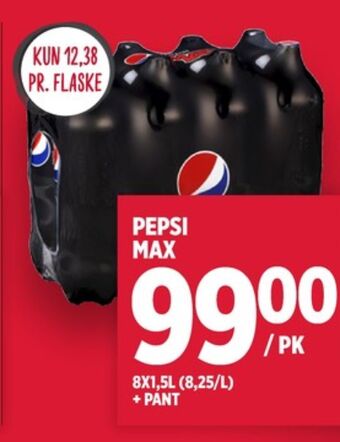 Meny Pepsi max brus tilbud