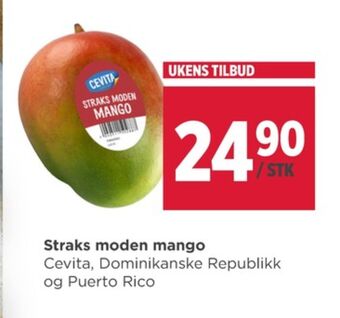 Meny Cevita mango tilbud