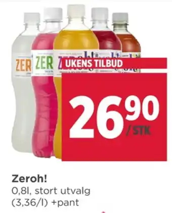 Meny Zeroh saft tilbud