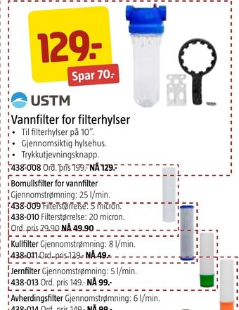 Jula Vannfilter for filterhylser tilbud