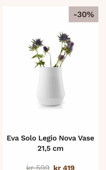 Wallendahl Eva Solo Legio Nova Vase 21,5 cm tilbud