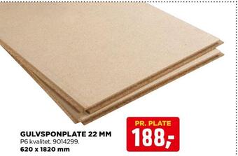 jem & fix Gulvsponplate 22 mm tilbud
