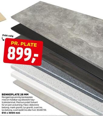 jem & fix Benkeplate 28 mm tilbud