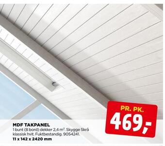 jem & fix Mdf takpanel tilbud