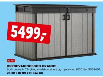 jem & fix Oppbevaringsbod grande tilbud