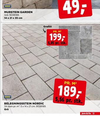 jem & fix Belegningsstein nordic tilbud