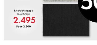 Fagmøbler Riverstone teppe tilbud
