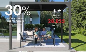 Fagmøbler Pergola tilbud
