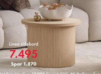Fagmøbler Linea sidebord tilbud