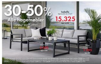 Fagmøbler Isabella hjørnesofa tilbud