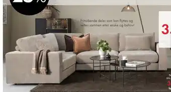 Fagmøbler Thanos sofa tilbud