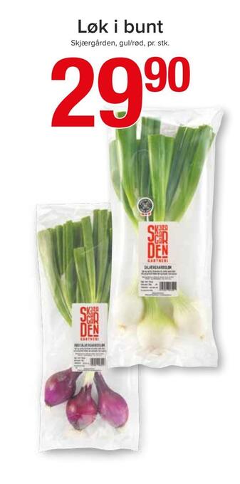 Spar Løk i bunt tilbud