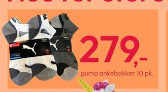 Gigaboks Puma ankelsokker 10 pk tilbud
