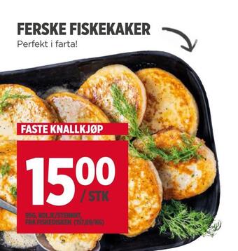 Meny Ferske fiskekaker tilbud