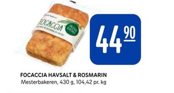 Rema 1000 FOCACCIA HAVSALT & ROSMARIN tilbud
