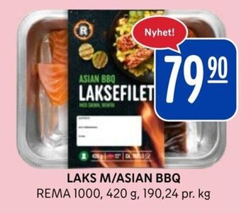 Rema 1000 LAKS M/ASIAN BBQ tilbud