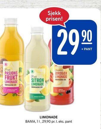 Rema 1000 LIMONADE tilbud