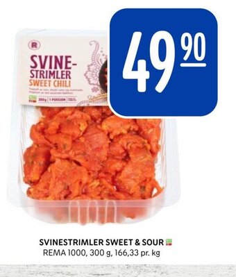 Rema 1000 SVINESTRIMLER SWEET & SOUR tilbud