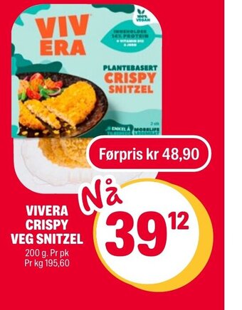 Coop Extra VIVERA CRISPY VEG SNITZEL tilbud