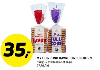 Bunnpris MYK OG RUND HAVRE OG FULLKORN tilbud