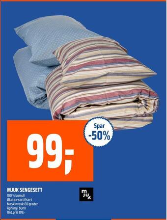 Coop Obs Mjuk sengesett tilbud