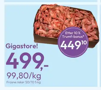 Gigaboks Frosne reker tilbud
